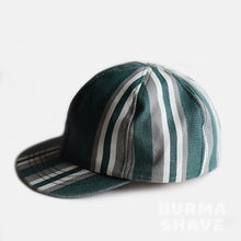 Load image into Gallery viewer, 1990's SHORT BILL STRIPE CAP (SZ 60cm / GOOD CONDITION)