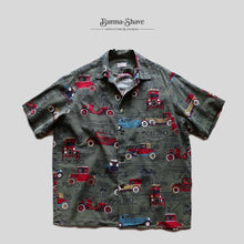 Load image into Gallery viewer, 1960's~ CLASSIC CAR COTTON S/S SHIRT (SZ XL / GOOD CONDITION)