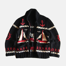 画像をギャラリービューアに読み込む, VINTAGE COWICHAN SWEATER (LARGE) RARE BLACK