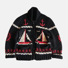 画像をギャラリービューアに読み込む, VINTAGE COWICHAN SWEATER (LARGE) RARE BLACK