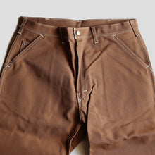 Load image into Gallery viewer, "CARTER'S" BROWN DUCK PAINTER PANTS (SZ W34×L32 / AROUND 1970's / DEADSTOCK)