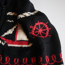 画像をギャラリービューアに読み込む, VINTAGE COWICHAN SWEATER (LARGE) RARE BLACK