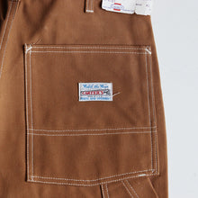Load image into Gallery viewer, "CARTER'S" BROWN DUCK PAINTER PANTS (SZ W34×L32 / AROUND 1970's / DEADSTOCK)