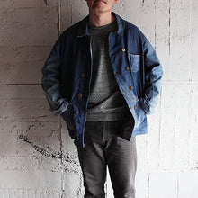 Load image into Gallery viewer, ~1940's FRENCH  DOUBLE BREASTED JACKET (AMAZING PATCH WORK)