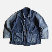 Load image into Gallery viewer, ~1940's FRENCH  DOUBLE BREASTED JACKET (AMAZING PATCH WORK)