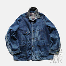 Load image into Gallery viewer, 1940's~ "ELK BRAND" DENIM COVERALL (SZ ABOUT38 / GOOD FADE)