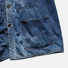 Load image into Gallery viewer, 1940's~ "ELK BRAND" DENIM COVERALL (SZ ABOUT38 / GOOD FADE)