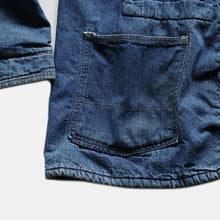 Load image into Gallery viewer, 1940's~ "ELK BRAND" DENIM COVERALL (SZ ABOUT38 / GOOD FADE)