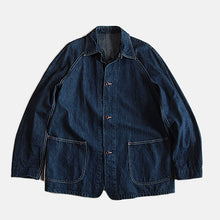 Load image into Gallery viewer, WW2 DENIM COVERALL WITH RED BUTTON (SZ MEDIUM)