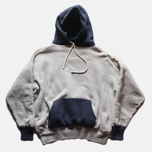 画像をギャラリービューアに読み込む, 1940's DOUBLE FACE TWO TONE COTTON SWEAT PARKA (X-LARGE)