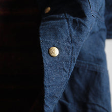 Load image into Gallery viewer, 1960's "CARTERS" DENIM CHORE JACKET WITH LINING (LARGE) NEAR DEAD STOCK