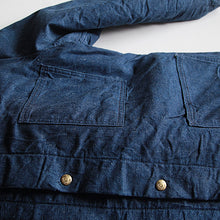 Load image into Gallery viewer, 1960's "CARTERS" DENIM CHORE JACKET WITH LINING (LARGE) NEAR DEAD STOCK