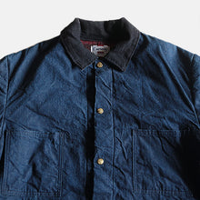 Load image into Gallery viewer, 1960's "CARTERS" DENIM CHORE JACKET WITH LINING (LARGE) NEAR DEAD STOCK