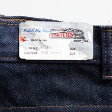 Load image into Gallery viewer, 1970's "CARTER'S" FIVE POCKET DENIM PANTS (SZ W30×L30 / DEADSTOCK)
