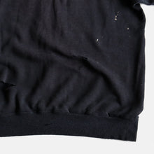 画像をギャラリービューアに読み込む, 1990's "HANES" DAMAGE SWEAT SHIRT (FADED BLACK) SZ LARGE