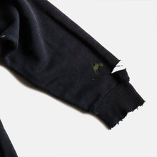 画像をギャラリービューアに読み込む, 1990's "HANES" DAMAGE SWEAT SHIRT (FADED BLACK) SZ LARGE