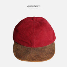 画像をギャラリービューアに読み込む, 1990's "EDDIE BAUER" OUTDOOR CAP (SZ L-XL / LEATHER & WOOL / MINT CONDITION)