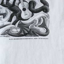 画像をギャラリービューアに読み込む, W.C.ESCHER" ART COTTON T-SHIRT (SZ LARGE / AROUND 1990's / GOOD CONDITION)