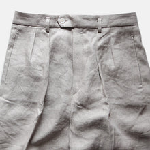 画像をギャラリービューアに読み込む, "MIDNORTH TAILORS" FRENCH LINEN WIDE LEG (ECRU)