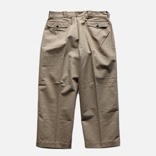 Load image into Gallery viewer, “HOLD” 1940's FRENCH ARMY M-45 CHINO TROUSER WITH METAL BUTTON (SZ W35.5×L27.5 / NEAR DEADSTOCK)