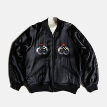 Load image into Gallery viewer, "FILL THE BILL" EMBROIDERED SATIN SOUVENIR JACKET (SZ 2 LARGE)
