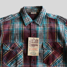 画像をギャラリービューアに読み込む, 1990's "FIVE BROTHER" HEAVY COTTON FLANNEL SHIRT (SZ LARGE / DEADSTOCK)