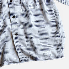 Load image into Gallery viewer, "FILL THE BILL" OPEN COLLAR CHECK SHIRT (WHITE×NAVY / SZ 1 ABOUT LARGE)