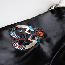Load image into Gallery viewer, "FILL THE BILL" EMBROIDERED SATIN SOUVENIR JACKET (SZ 2 LARGE)