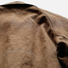 画像をギャラリービューアに読み込む, 1930's "IMPEREX" FRENCH BROWN LINEN HUNTING COAT WITH CAPE (SZ MEDIUM / GOOD FADE)