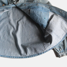 Load image into Gallery viewer, 1950's FRENCH DENIM WORK JACKET (HOMEMADE STYLE) SZ LARGE
