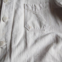 Load image into Gallery viewer, 1940's FRENCH WORK COTTON H.B.T PAINTER JACKET WITH V-POKET (LARGE)