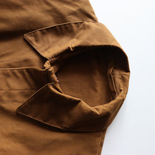 Load image into Gallery viewer, 1950's "S.N.C.F" BROWN COTTON RAILROAD JACKET (SZ LARGE / DEADSTOCK)