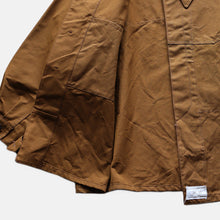 Load image into Gallery viewer, 1950's "S.N.C.F" BROWN COTTON RAILROAD JACKET (SZ LARGE / DEADSTOCK)