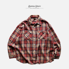 Load image into Gallery viewer, 1970's  "BIG YANK" COTTON FLANNEL SHIRT (SZ LARGE / GOOD CONDITION)