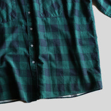 画像をギャラリービューアに読み込む, 1980's "OZARK TRAIL" PRINT BLOCK CHECK FLANNEL SHIRT (SZ XL)