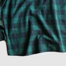 画像をギャラリービューアに読み込む, 1980's "OZARK TRAIL" PRINT BLOCK CHECK FLANNEL SHIRT (SZ XL)