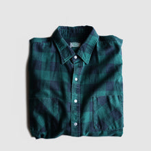 画像をギャラリービューアに読み込む, 1980's "OZARK TRAIL" PRINT BLOCK CHECK FLANNEL SHIRT (SZ XL)