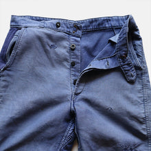 Load image into Gallery viewer, 1940's "ADOLPHE LAFONT" MOLESKIN TROUSER (SZ W33 / GOOD FADE / HAND REPAIR)