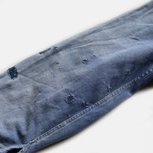 Load image into Gallery viewer, 1940's FRENCH WORK SUN FADED COTTON JACKET (SZ LARGE / BEAUIFUL HAND REPAIR)