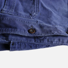 Load image into Gallery viewer, 1950's "FRENCH COTTON TWILL WORK JACKET (SZ46 MEDIUM / MODIFY POCKET)