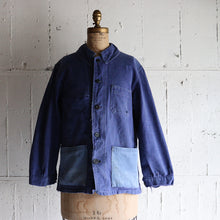 Load image into Gallery viewer, 1950's "FRENCH COTTON TWILL WORK JACKET (SZ46 MEDIUM / MODIFY POCKET)