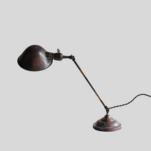 画像をギャラリービューアに読み込む, ANTIQUE "FARIES" DESK LAMP (JAPANNED COPPER / GOOD CONDITION)