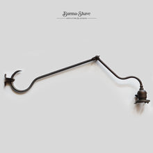 Load image into Gallery viewer, ANTIQUE "FARIES" NO.3 BRASS WALL LAMP