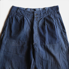 Load image into Gallery viewer, 1950's FRENCH WORK PATCH WORK COTTON TROUSER (W31 L24)