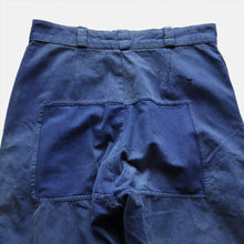 Load image into Gallery viewer, 1950's FRENCH WORK PATCHWORK TROUSER (SZ W31.5 / BEAUTIFUL FADE)
