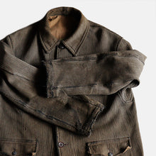 Load image into Gallery viewer, 1950's FRENCH PIQUE HUNTING JACKET (SZ LARGE / GOOD FADED)