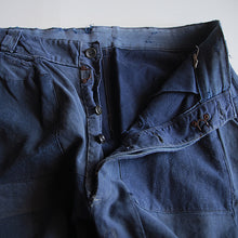 Load image into Gallery viewer, 1950's FRENCH WORK PATCH WORK COTTON TROUSER (W31 L24)