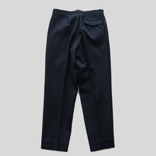 画像をギャラリービューアに読み込む, 1960's FRENCH WOOL SLACKS (SZ W32×L30 / BLACK CHARCOAL / MINT CONDITION)