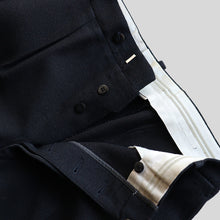 画像をギャラリービューアに読み込む, 1960's FRENCH WOOL SLACKS (SZ W32×L30 / BLACK CHARCOAL / MINT CONDITION)