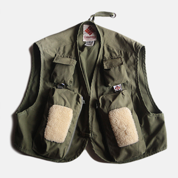 MADE IN USA 1980's COLUMBIA FISHING VEST (LARGE) – BURMA-SHAVE